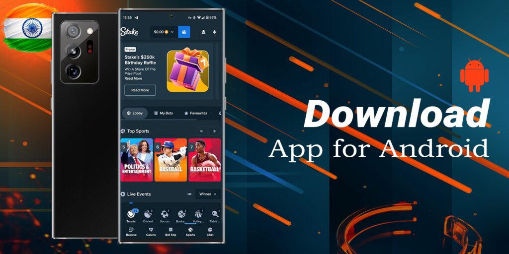 Stake app for Android operating system users